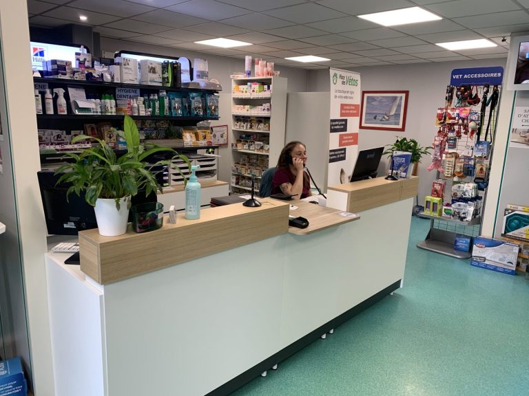 Comptoir d'accueil clinique vétérinaire