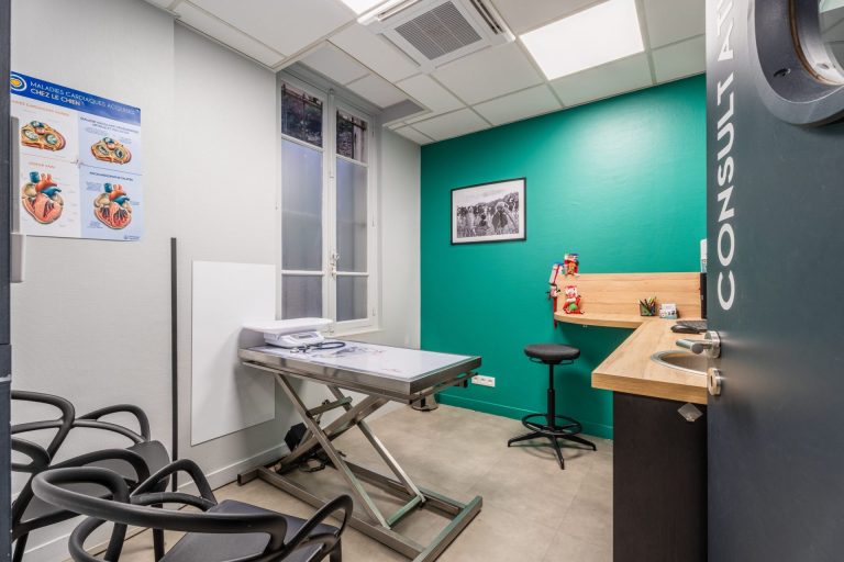 salle de consultation vétérinaire