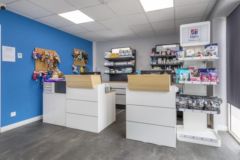 Comptoir d'accueil clinique vétérinaire