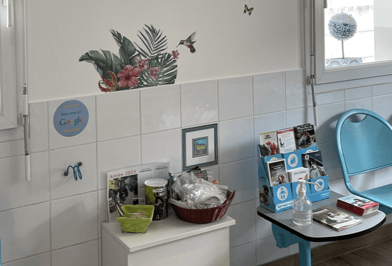 Salle d'attente chien et chat