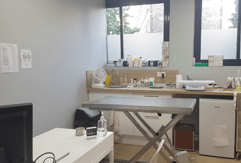 salle de consultation vétérinaire