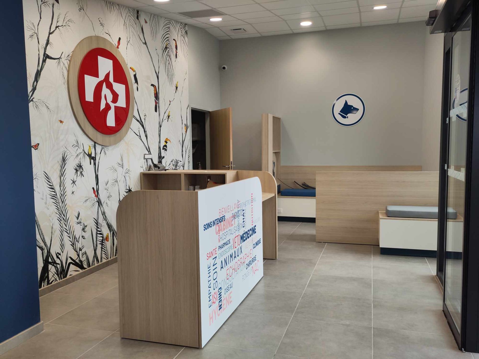 Comptoir d'accueil des urgences vétérinaires